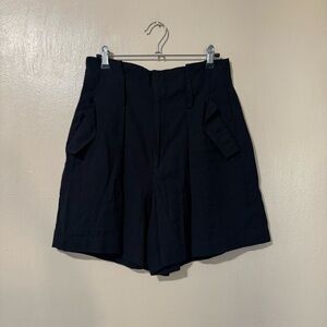 A New Day black trouser shorts with sideways pockets